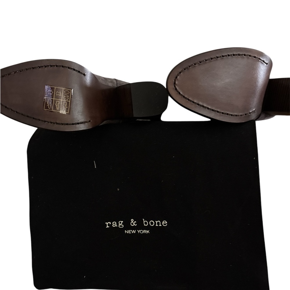 NIB RAG & BONE GENUINE GRANITE SUEDE LEATHER BOOTS - Picture 3 of 8
